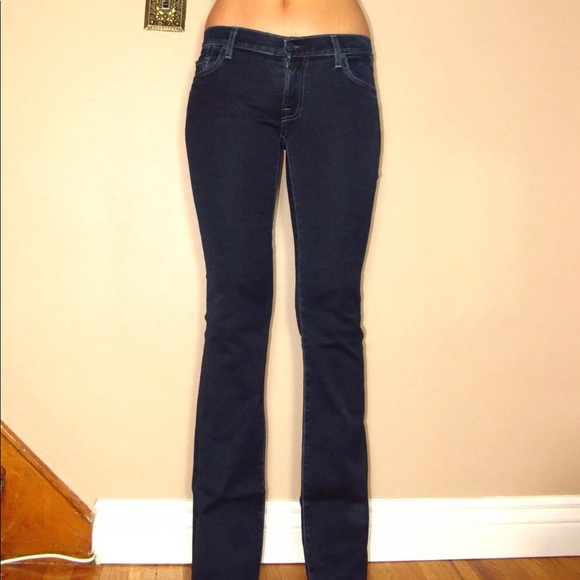 🆕 7 For All Mankind Skinny Bootcut Dark jeans - Picture 7 of 8